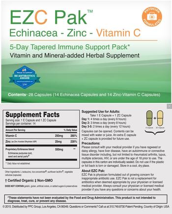 EZC Pak EZC Pak - vitamin and mineraladded herbal supplement