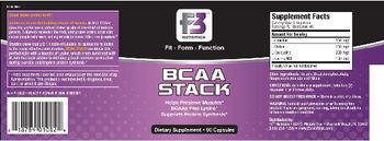 F3 Nutrition BCAA Stack - supplement