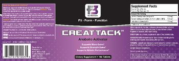 F3 Nutrition Creattack - supplement