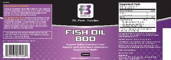 F3 Nutrition Fish Oil 800 Lemon - supplement