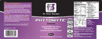 F3 Nutrition Phytomyte Greens Berry - supplement