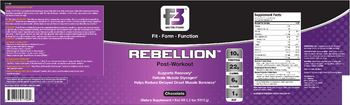 F3 Nutrition Rebellion Chocolate - supplement