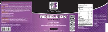 F3 Nutrition Rebellion Creamsicle - supplement