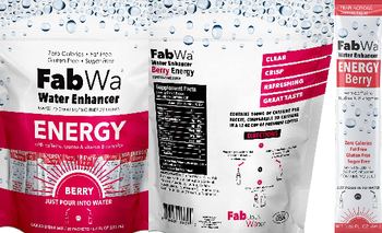 FabWa Water Enhancer Energy Berry - liquid drink mix