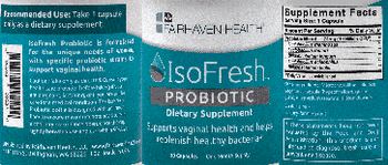 Fairhaven Health IsoFresh Probiotic - supplement