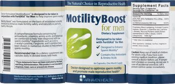 Fairhaven Health MotilityBoost For Men - supplement