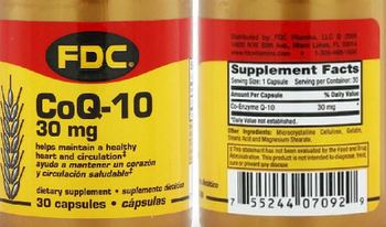 FDC CoQ-10 30 mg - supplement
