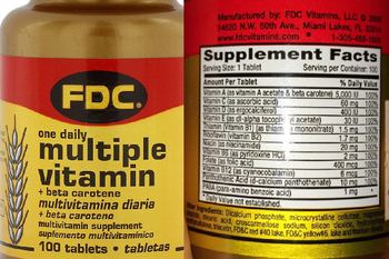 FDC Multiple Vitamin + Beta Carotene - multivitamin supplement