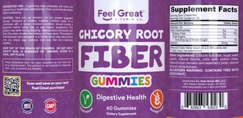 Feel Great Vitamin Co. Chicory Root Fiber Gummies - supplement