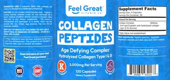 Feel Great Vitamin Co. Collagen Peptides 3,000 mg - supplement
