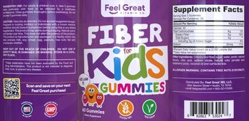 Feel Great Vitamin Co. Fiber for Kids Gummies - supplement