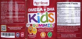 Feel Great Vitamin Co. Omega + DHA for Kids Gummies - supplement