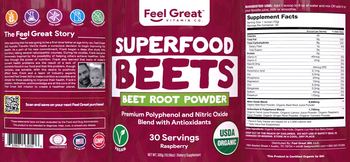 Feel Great Vitamin Co. Superfood Beets Raspberry - supplement