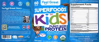 Feel Great Vitamin Co. Superfoods for Kids Plant-Based Protein Coco Loco - supplement