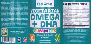 Feel Great Vitamin Co. Vegetarian Omega + DHA Gummies - supplement