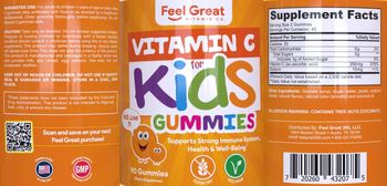Feel Great Vitamin Co. Vitamin C for Kids Gummies - supplement