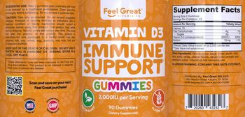 Feel Great Vitamin Co. Vitamin D3 for Gummies 2,000 IU - supplement