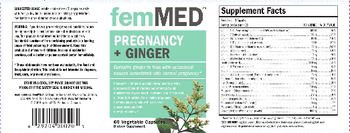 FemMed Pregnancy + Ginger - supplement
