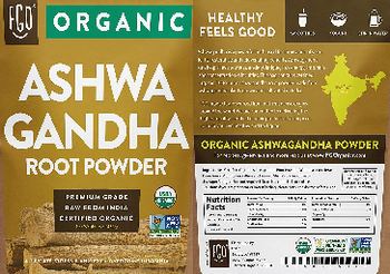 FGO (Feel Good Organics) Ashwagandha Root Powder - supplement