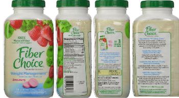 Fiber Choice Weight Management Strawberry - prebiotic fiber supplement