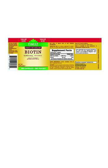 Finest Nutrition Biotin 5,000 mcg - supplement