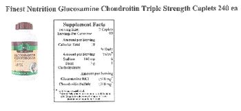 Finest Nutrition Glucosamine Chondroitin - supplement