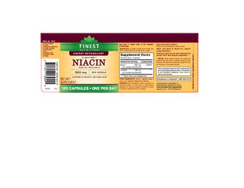 Finest Nutrition Niacin 500 mg - supplement