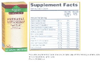 Finest Nutrition Prenatal Vitamins - supplement