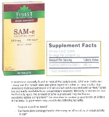 Finest Nutrition SAM-e 200 mg - supplement
