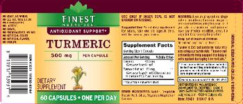 Finest Nutrition Turmeric 500 mg - supplement