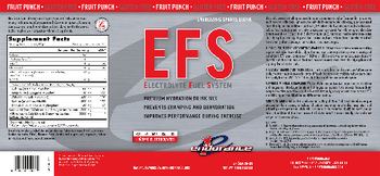 First Endurance EFS Electrolyte Fuel System Fruit Punch - supplement