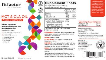 Fitfactor MCT & CLA Oil - supplement