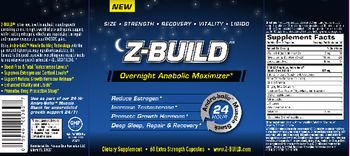 Fitness One Formulas, LLC Z-Build - supplement