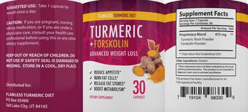 Flawless Turmeric Diet Turmeric + Forskolin - supplement