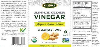 Flora Apple Cider Vinegar Ginger & Lemon Flavor - supplement