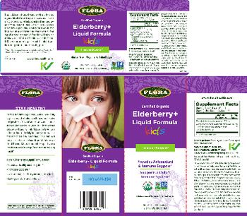 Flora Elderberry+ Liquid Formula Kids - supplement
