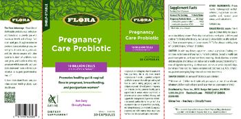 Flora Pregnancy Care Probiotic 10 Billion Cells - supplement