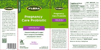 Flora Pregnancy Care Probiotic - supplement