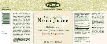 Flora Pure Hawaiian Noni Juice - supplement