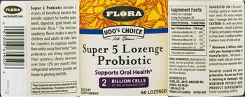 Flora Super 5 Lozenge Probiotic - supplement