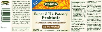Flora Super 8 Hi-Potency Probiotic 42 Billion Cells - supplement
