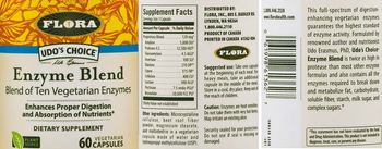 Flora Udo's Choice Enzyme Blend - supplement
