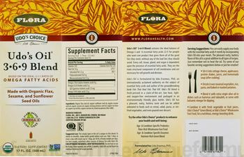 Flora Udo's Oil 3-6-9 Blend - supplement