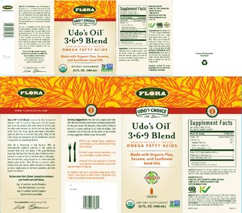 Flora Udo's Oil 3-6-9 Blend - supplement