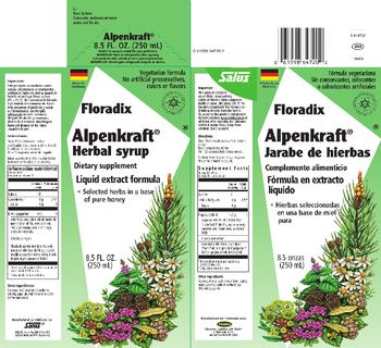 Floradix Alpenkraft Herbal Syrup - supplement
