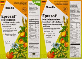 Floradix Epreset - herbal multivitamin supplement