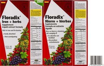 Floradix Iron + Herbs - supplement
