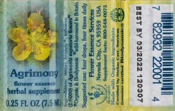 Flower Essence Services Agrimony Flower Essence - herbal supplement
