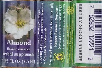 Flower Essence Services Almond Flower Essence - herbal supplement