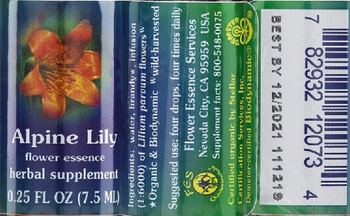 Flower Essence Services Alpine Lily Flower Essence - herbal supplement